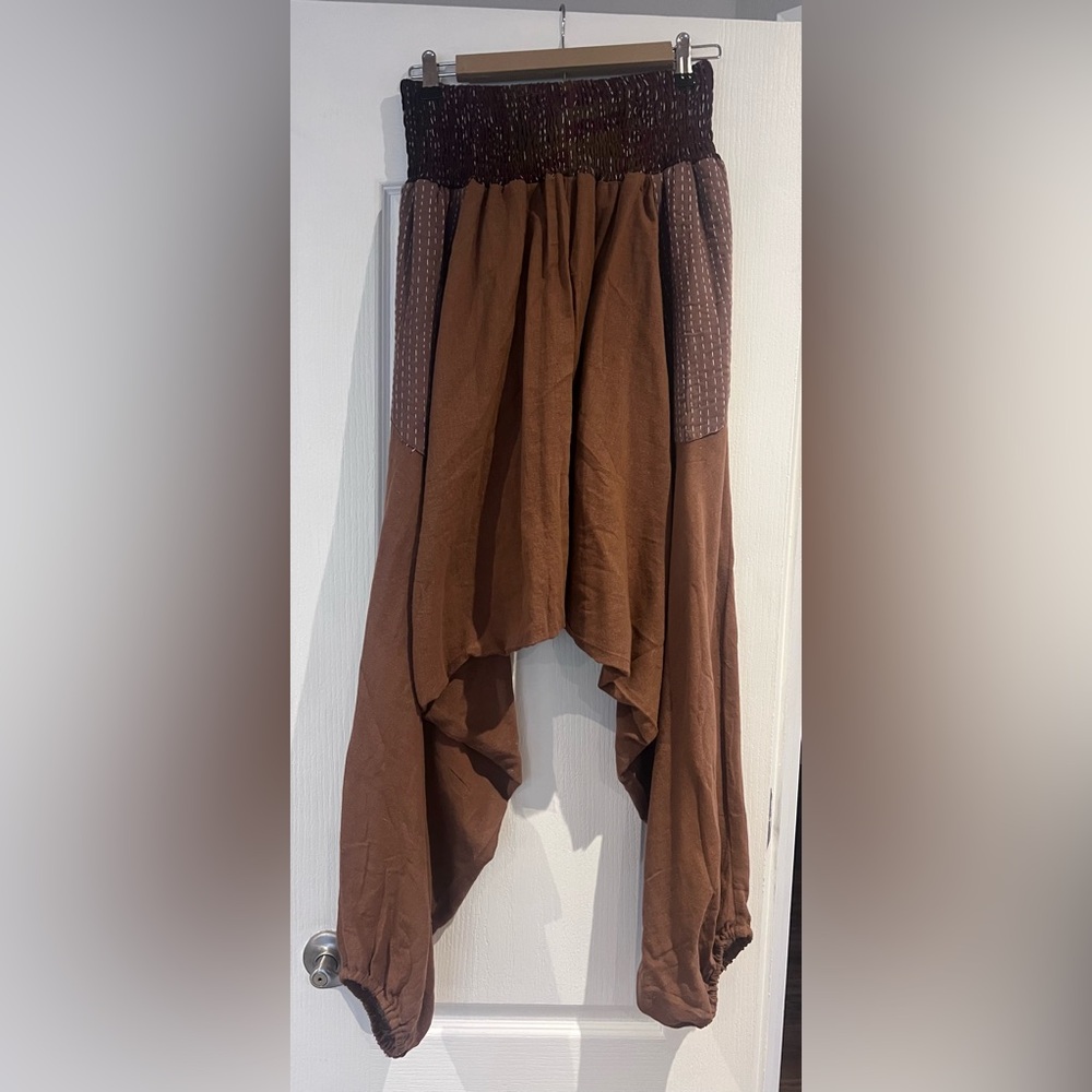 Kantha Bae Khadi Harem Pant - Caramel